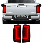 Πισινά Φανάρια Set Για MitsubishiL200 2019+ Led Bar Red Smoke