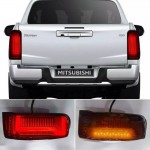 Πισινά Φανάρια Set Για MitsubishiL200 2019+ Led Bar Red Smoke