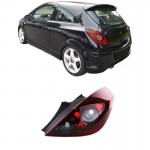 Φανάρι Πισινό Δεξί Για Opel Corsa D 3D 06-14 Opc Look Κόκκινο/Φιμέ Tyc