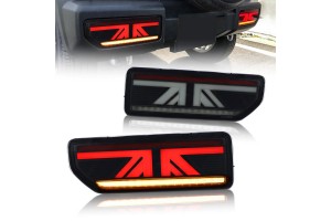Πισινά Φανάρια Set Για Suzuki Jimny Iv 18- Led Bar Dynamic Φλας Smoke Vland