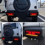 Πισινά Φανάρια Set Για Suzuki Jimny Iv 18- Led Bar Dynamic Φλας Smoke Vland