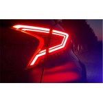 Πισινά Φανάρια Set Για Toyota C-HR 2016-2019 Full Led Bar / Dynamic Φλας Κόκκινα