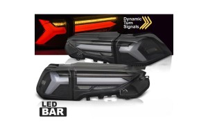 Πισινά Φανάρια Set Για Toyota Rav4 19- Led Bar Dynamic Turn Signal Μαύρα