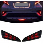 Πισινά Φανάρια Ομίχλης Για Toyota C-HR 2016-2019 Full Led Bar / Dynamic Black 2 Τεμάχια