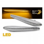 Πλαϊνά Φλας Φτερού Για Alfa Romeo 159/ Brera/ Spider 05-10 White Led Dynamic 2 Τεμάχια