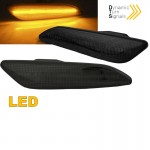 Πλαϊνά Φλας Φτερού Για Alfa Romeo 147 05-10 / 156 97-03 / Fiat Tipo 15+ Smoke Led Dynamic 2 Τεμάχια