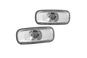 Πλαϊνά Φλας Φτερού Για Audi A3 8L 00-03 / A4 B5 99-01 / A6 C5 97-04 / Tt 8N 99-06 Chrome 2 Τεμάχια