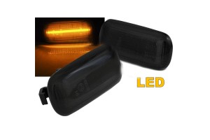 Πλαϊνά Φλας Φτερού Για Audi A3 8P 03-08 / A4 B6/B7 00-07 / A6 C6 02-05 Allroad / A8 D3 04-09 / Tt 8J 06-11 Led Smoke 2 Τεμάχια
