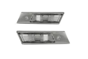 Πλαϊνά Φλας Φτερού Για Bmw 3 E36 90-96 / 3 E30 / 5 E34 88-95 / 7 E32 86-94 Chrome Βιδωτό 2 Τεμάχια