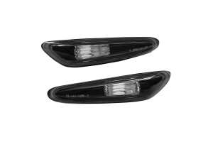 Πλαϊνά Φλας Φτερού Για Bmw 3 E46 Sedan 01-05 / Touring 01-05 / 5 E60/E61 03-10 / X3 E83 03-10 Black 2 Τεμάχια