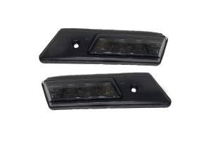 Πλαϊνά Φλας Φτερού Για Bmw 3 E36 90-96 / 3 E30 / 5 E34 88-95 / 7 E32 86-94 Βιδωτό Led Black/Smoke 2 Τεμάχια