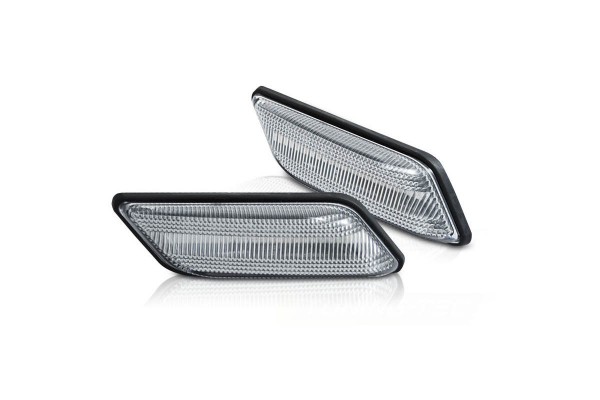 Πλαϊνά Φλας Φτερού Για Bmw Ζ3 96-02 Led Dynamic Χρωμίου 2 Τεμάχια