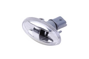 Πλαϊνό Φλας Φτερού Για Peugeot 107 / 1007 / 206 / 307 / 407 / 4007 / 607 / Partner / Citroen C2 / C3 / Xsara Toyota Aygo Chrome 1 Τεμάχιο