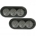 Πλαϊνά Φλας Φτερού Για Vw Golf / Polo / Bora / Passat / Vento / Seat Ibiza / Cordoba 3 Led Black 2 Τεμάχια