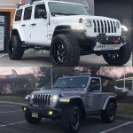 Πλαϊνά Φλας Φτερού Για Jeep Wrangler Jl 18+ Φιμέ Led 2 Τεμάχια