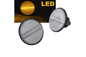 Πλαϊνά Φλας Φτερού Για Mazda MX5 89-15 Led White 2 Τεμάχια