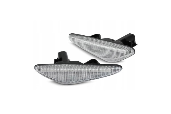 Πλαϊνά Φλας Φτερού Για Mazda 6 Atenza Gh 08-12, RX-8 09-12, 5 Premacy Cw 10-13, MX5 Nd 15+ Led Dynamic Λευκό 2 Τεμάχια