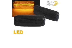 Πλαϊνά Φλας Φτερού Για Mercedes-Benz Ml W163 98-02 Led Dynamic Φιμέ 2 Τεμάχια