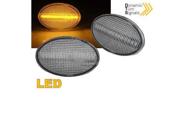 Πλαϊνά Φλας Φτερού Για Opel Astra F 91-97 / Corsa B , C 93-06 / Tigra A 94-00 Led Dynamic White 2 Τεμάχια