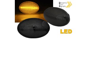 Πλαϊνά Φλας Φτερού Για Opel Astra F 91-97 / Corsa B , C 93-06 / Tigra A 94-00 Led Dynamic Smoke 2 Τεμάχια