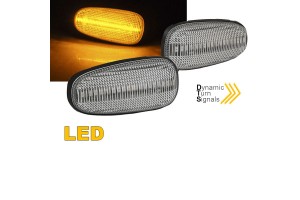 Πλαϊνά Φλας Φτερού Για Opel Astra G 98-04 / Zafira A 99-05 / Frontera B 01-04 Led Dynamic White 2 Τεμάχια