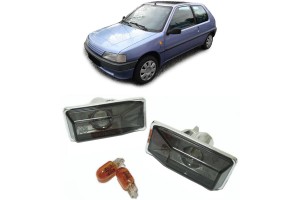 Πλαϊνά Φλας Φτερού Για Peugeot 106 91-96 / 306 93-97 Smoke 2 Τεμάχια