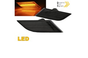 Πλαϊνά Φλας Φτερού Για Vw Transporter T6 20+ Led Dynamic Smoke 2 Τεμάχια