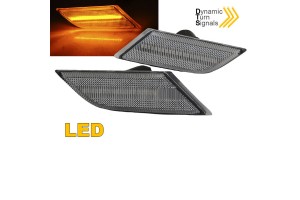 Πλαϊνά Φλας Φτερού Για Vw Transporter T6 20+ Led Dynamic White 2 Τεμάχια