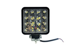 Προβολέας Εργασίας 16 Led Τετράγωνος 110mm X 110mm 48W Flat 10-80V 99089