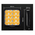 Προβολέας Εργασίας Τετράγωνος Mini FT-16 Led 12-40 Volt 50W 7000lm 6000k LEDBAR-001 1 Τεμάχιο