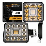 Προβολέας Εργασίας Τετράγωνος Mini 28 Led 9-40 Volt 90W 9000lm 6000k LΕDΒΑR-004 1 Τεμάχιο