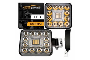 Προβολέας Εργασίας Τετράγωνος Mini 28 Led 9-40 Volt 90W 9000lm 6000k LΕDΒΑR-004 1 Τεμάχιο