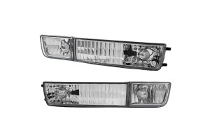 Μπροστινά Φλας Για Vw Golf 3 91-98 / Vento 92-98 Με Προβολάκι Χρώμιο 4 Τεμάχια