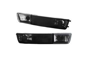 Μπροστινά Φλας Για Vw Golf 3 91-98 / Vento 92-98 Με Προβολάκι Μαύρα 4 Τεμάχια