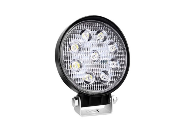 Προβολέας Εργασίαςamio (02420) Στρόγγυλος Ø110mm 36W Flat 9V-36V 9 Led AWL06 1 Τεμάχιο