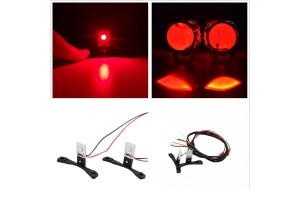 Led Devil Eyes Για Προτζέκτορες Φαναριών Κόκκινα Σετ 2 Τεμαχίων