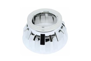 Καπάκι Για Προτζέκτορα 2.5" Με Θέση Για Angel Eyes Χρώμιο 1 Τεμάχιο