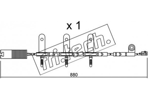 fri.tech. Προειδοπ. επαφή, Φθορά Υλικού Τριβής Των Φρένων - SU.149