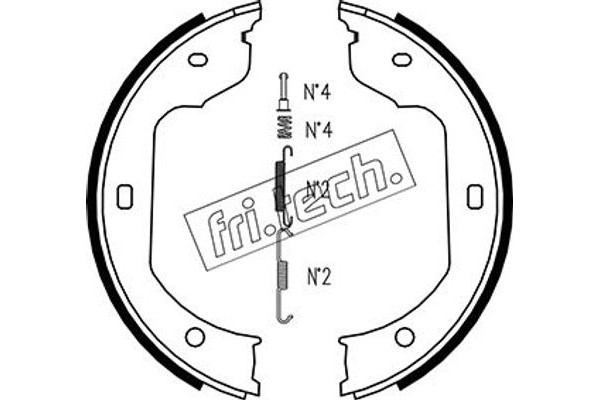 fri.tech. Σετ Σιαγόνων φρένων, Χειρόφρενο - 1019.029K