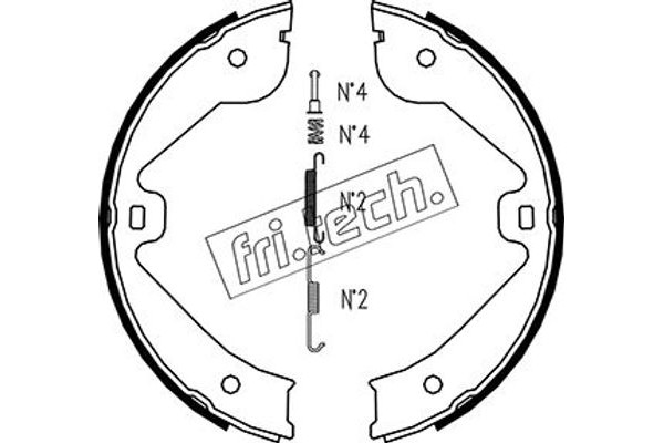 fri.tech. Σετ Σιαγόνων φρένων, Χειρόφρενο - 1052.131K