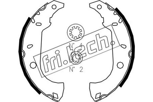 fri.tech. Σετ Σιαγόνων Φρένων - 1034.091S