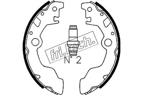 fri.tech. Σετ Σιαγόνων Φρένων - 1110.330