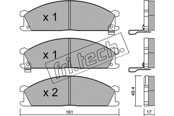 fri.tech. Σετ τακάκια, Δισκόφρενα - 109.1