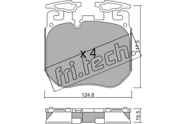 fri.tech. Σετ τακάκια, Δισκόφρενα - 1147.0