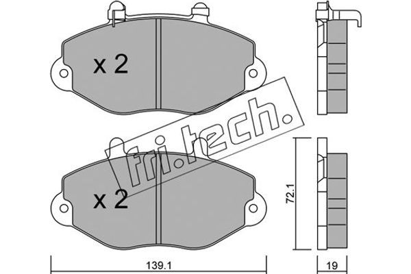 fri.tech. Σετ τακάκια, Δισκόφρενα - 202.1