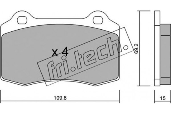 fri.tech. Σετ τακάκια, Δισκόφρενα - 260.2