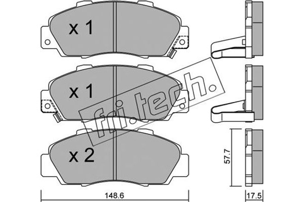 fri.tech. Σετ τακάκια, Δισκόφρενα - 307.0