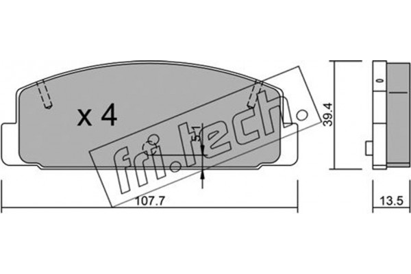 fri.tech. Σετ τακάκια, Δισκόφρενα - 311.0