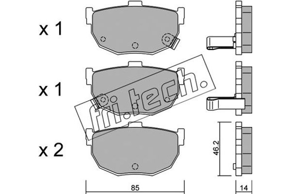 fri.tech. Σετ τακάκια, Δισκόφρενα - 371.0