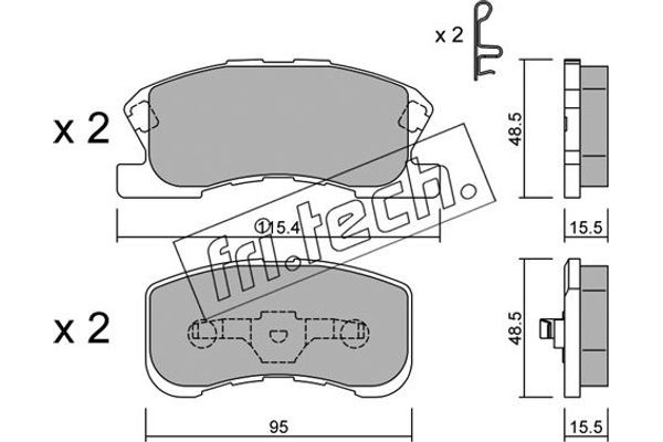 fri.tech. Σετ τακάκια, Δισκόφρενα - 390.0